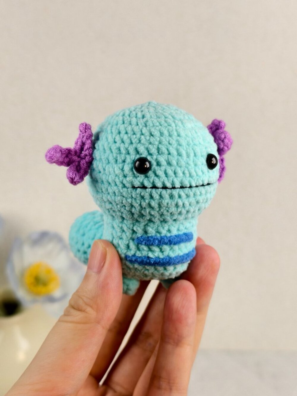 Handmade Amigurumi Crochet Pokémon Wooper Plushie